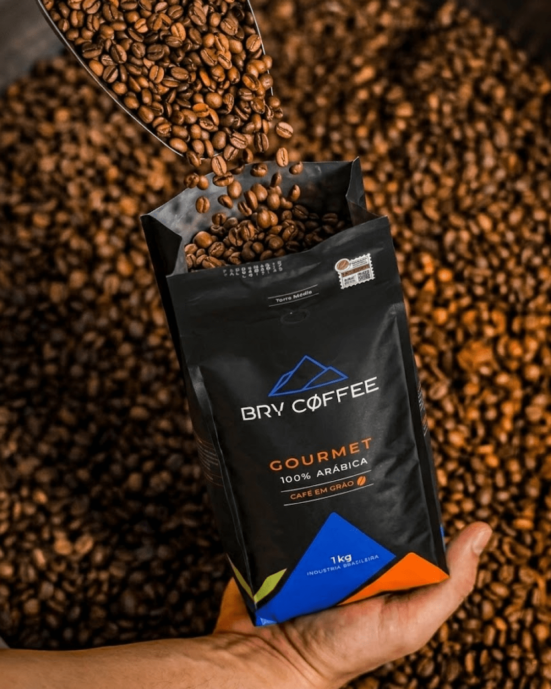 Café em Grãos 1kg 100% Arábica Gourmet - BRY COFFEE
