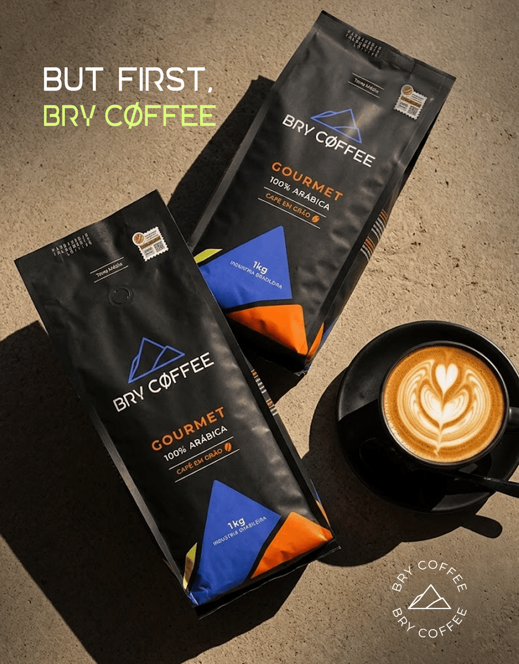 Café em Grãos 1kg 100% Arábica Gourmet - BRY COFFEE