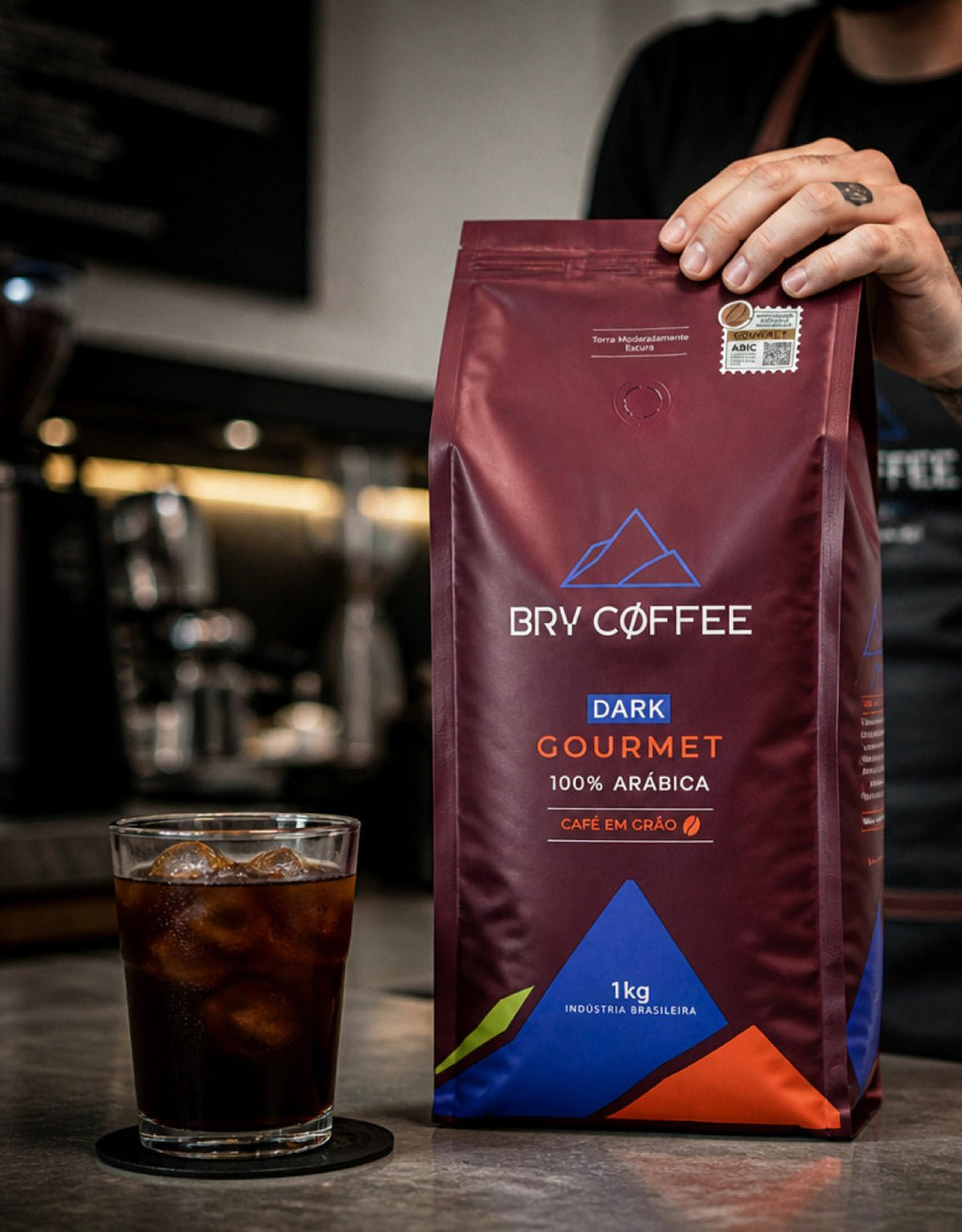 Café em Grãos Dark 1kg 100% Arábica Gourmet - BRY COFFEE